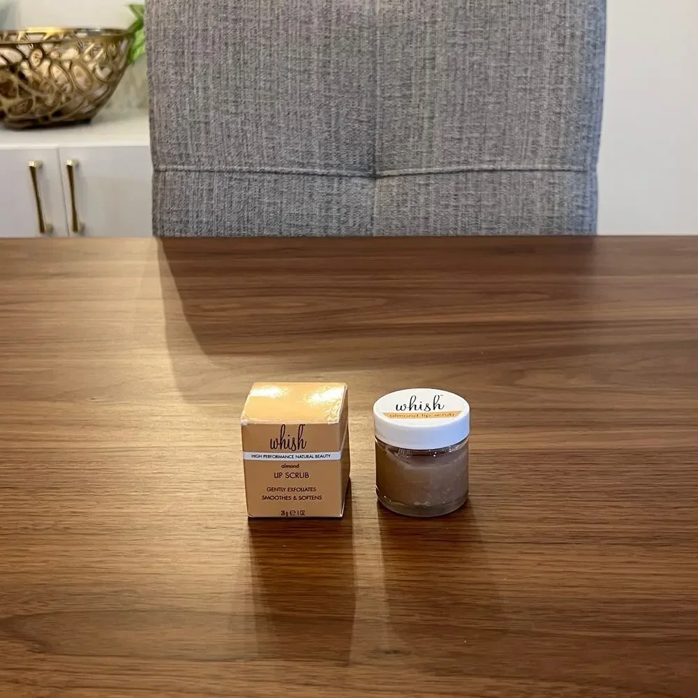 New Whish Almond Lip Scrub Full Size 1oz/28g